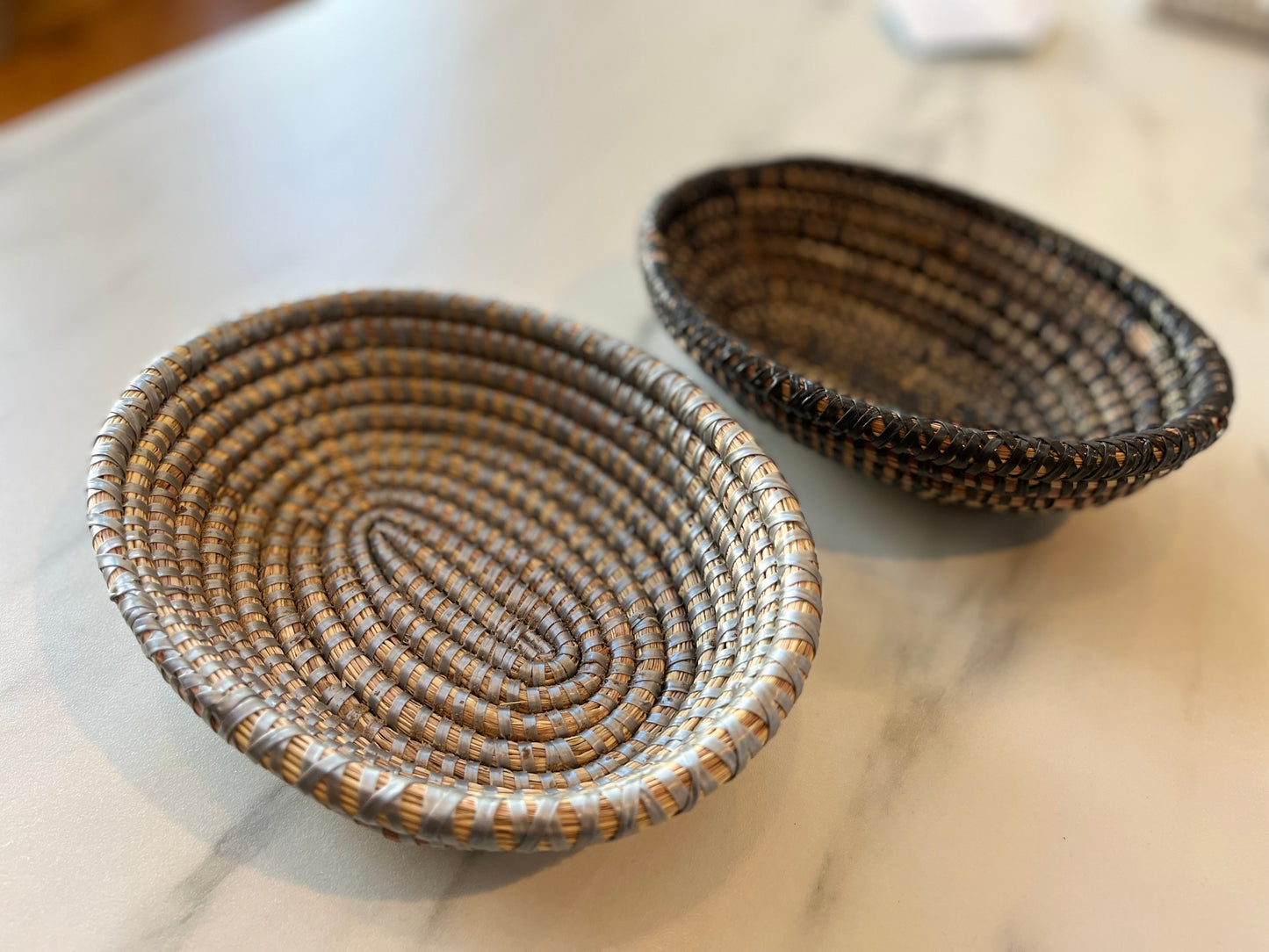 Oval Woven Table Baskets Indy Home