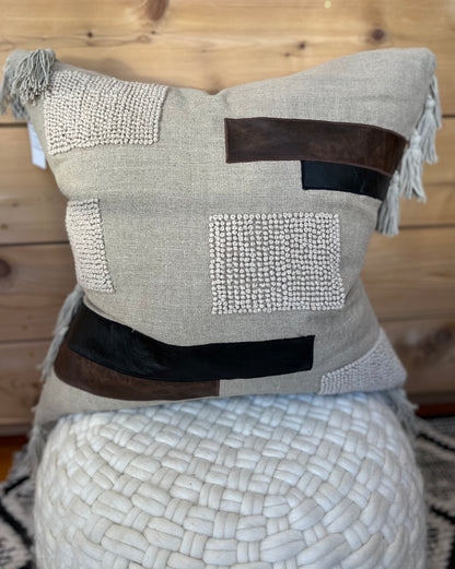Packer Linen & Leather Pillow