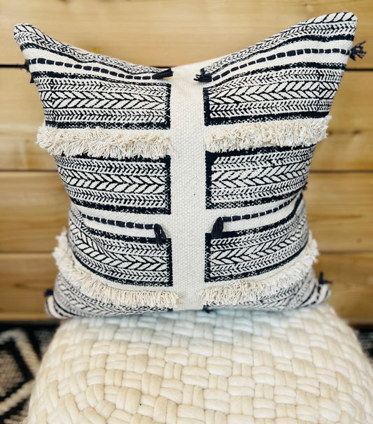 Stripe Boho Pillow