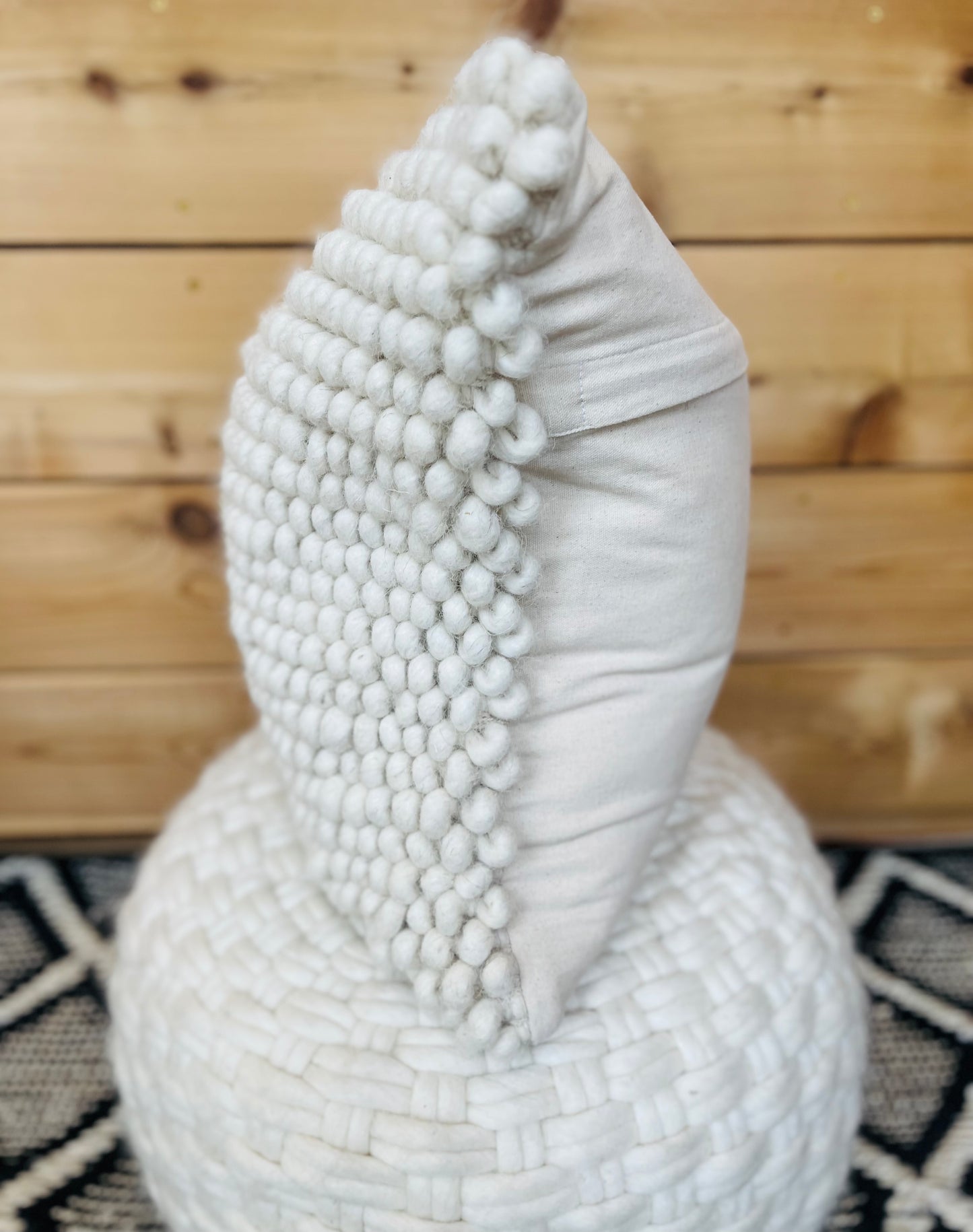 Wool Bubble Square Pillow