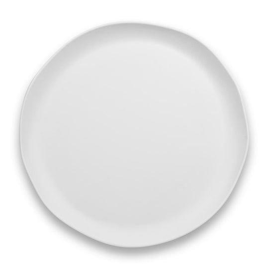 White Matte Round Platter