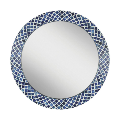 Diamond Bone In-lay Mirror