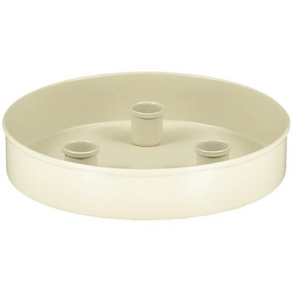 Round Metal Candle Platter