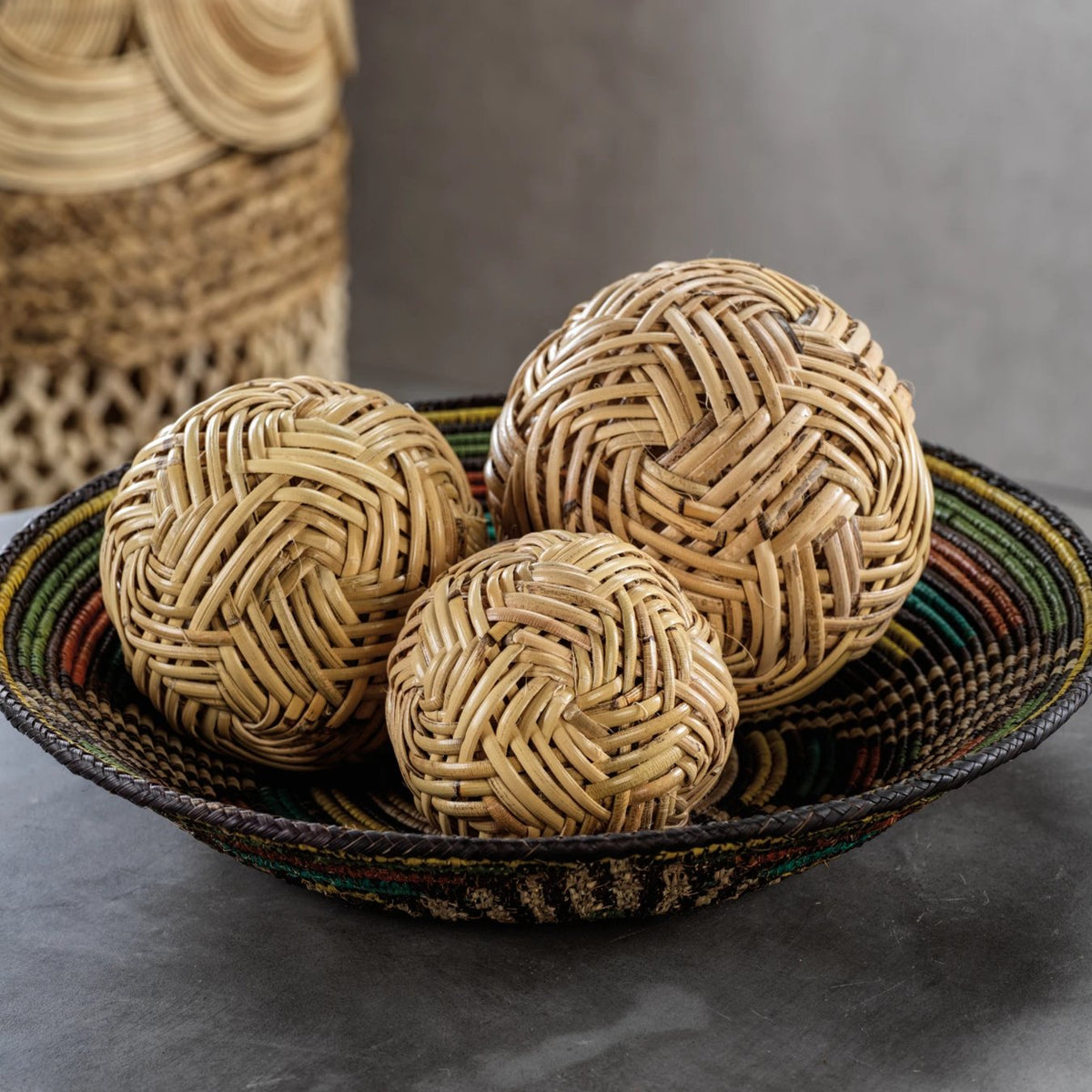 Traditional Rattan Ball Rattan Ball – Indy Home