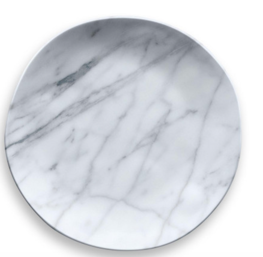 Carrara Marble Dinner Plate