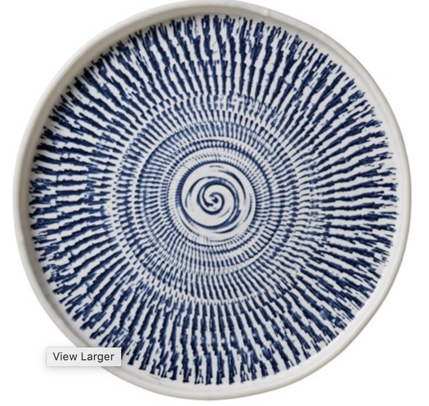 Tribal Blue Dinner Plate
