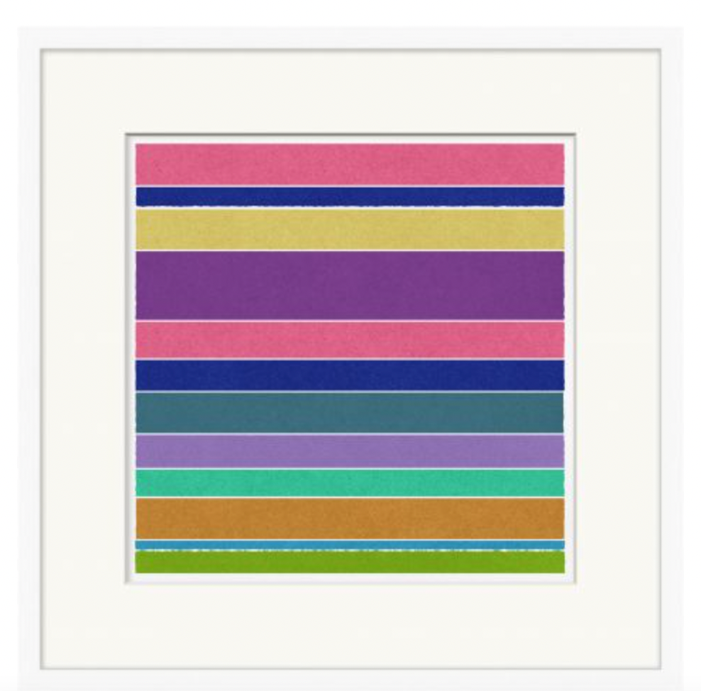 Abstract Stripes Print