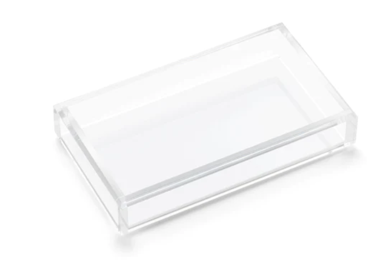 Lucite Guest Towel Tray