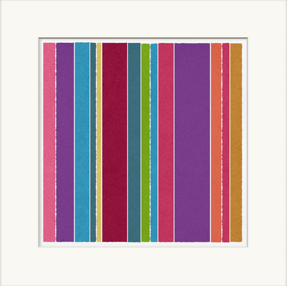 Abstract Stripes Print