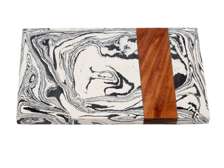Zebra Marble & Wood Board
