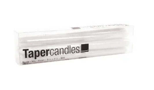 White Taper Candles (Box of 6)
