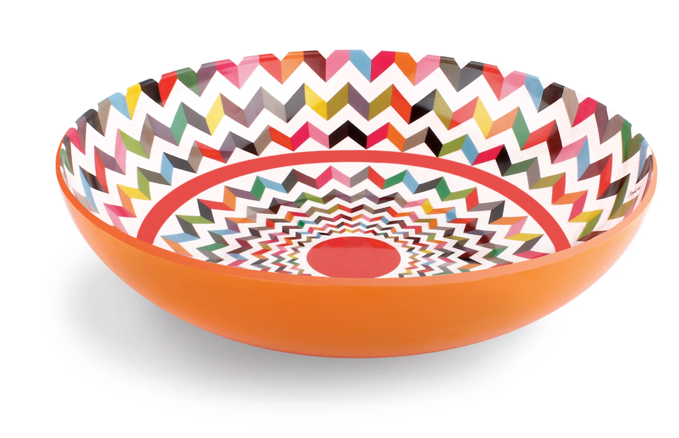 Colorful Patterned Salad Bowl