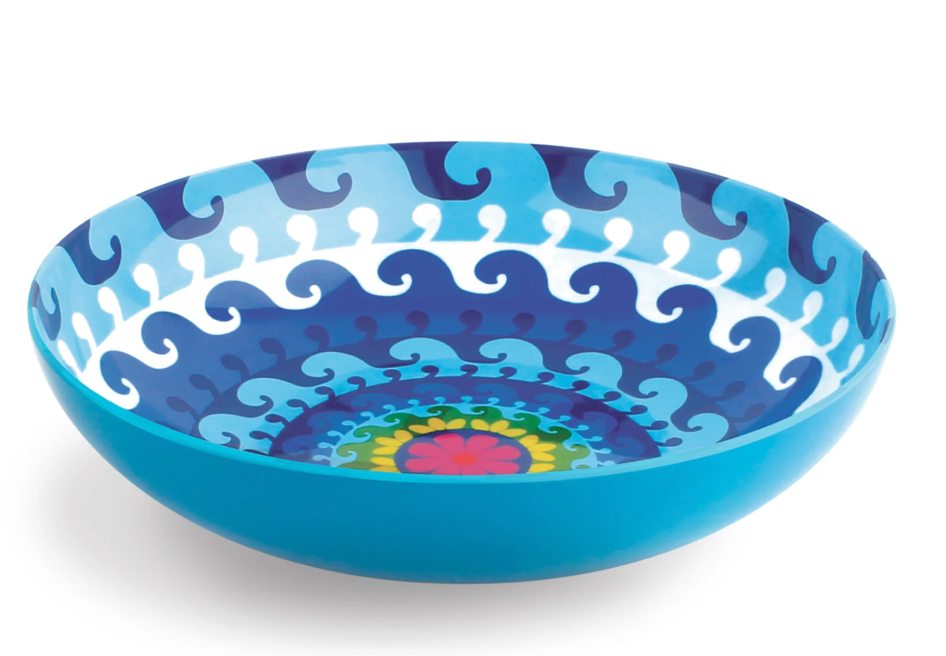 Colorful Patterned Salad Bowl