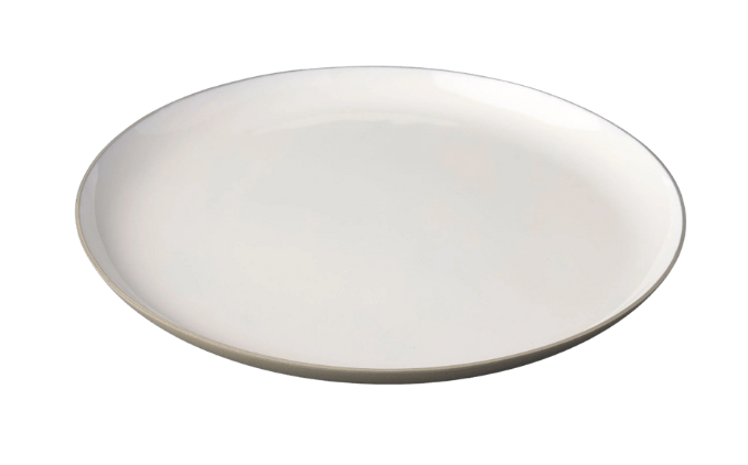 Aluminum & Enamel Large Round Platter