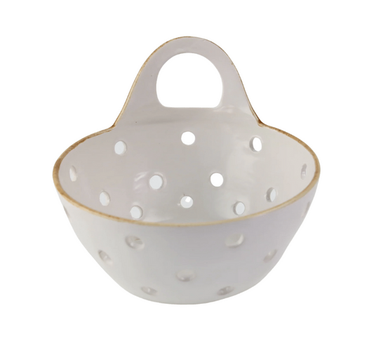 Tan Rim Colander Basket